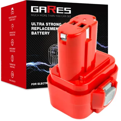 Obrázok produktu pre GARES Akumulátor Batéria pre elektronáradie Makita 6226DWBE 9133 9135 91xx | 9,6 V 3Ah | Výkonné články High-Performance Premium náhrada | Vysoký výkon a odolnosť | Gares
