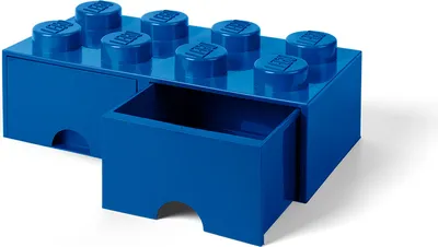 Produktbild von LEGO Aufbewahrungsbox mit Schubladen 250x500x180mm - blau
