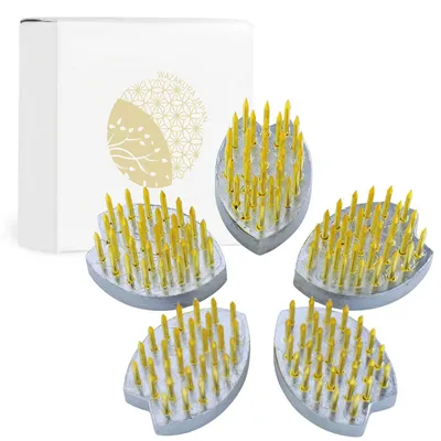 Immagine prodotto di Elzusha - Set di 5 supporti Kenzan per l'arte floreale Ikebana