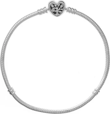 Produktbild von Pandora 598827C01 Schlangen-Gliederarmband mit Herz-Verschluss 16 cm