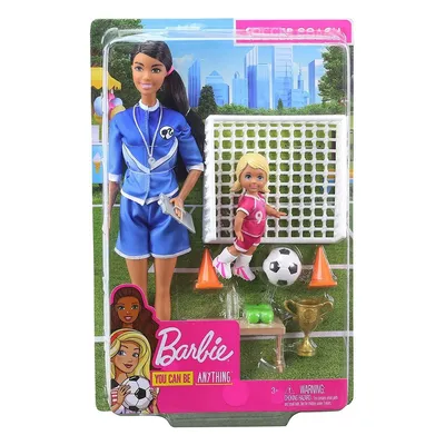 Immagine prodotto di Bambola Barbie allenatore di calcio (bruna) e accessori