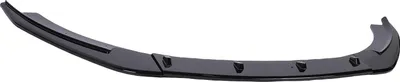 Productafbeelding van Voorbumperlip, stijlvolle splitter, kinbescherming, bodykit, vervanging voor Volkswagen Golf MK6 standaardmodel, bouwjaar 2008–2012, glanzend zwart