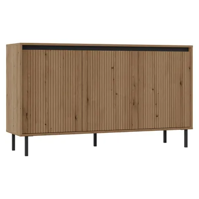 Produktbild von AX LIVING Sideboard Bodrum Kommode 3 Türen 149 cm Eiche Evoke