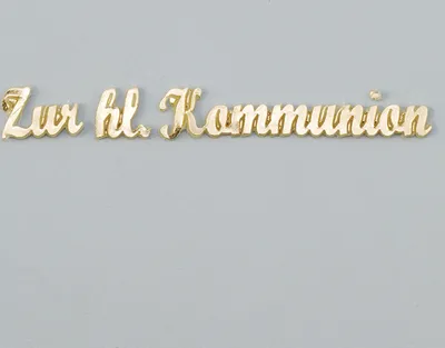 Produktbild von Wachsdekor, Zur hl. Kommunion, gold glänzend, 1 Stk.