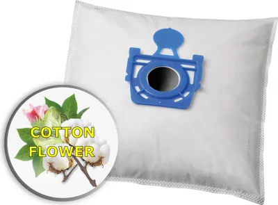 Obrázok produktu pre KOMA ZE01PL AROMATIC BAGS Bavlna FLOWER - Zelmer Cobra, Flip, Furio s plastovým čelom, 4ks