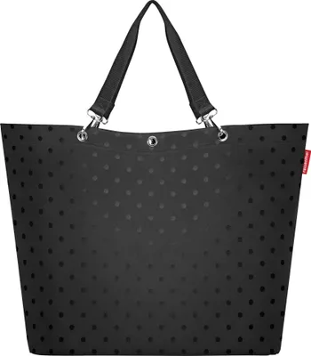Produktbild von reisenthel shopper XL, Einkaufstasche, Tragetasche, Tasche, Glossy Dots Black, 35 L, ZU7075
