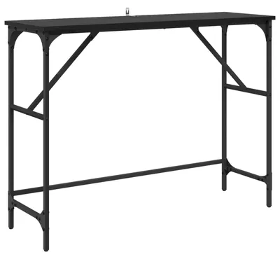 Zdjęcie produktu dla Konsola Czarny Dąb 100 x 32 x 75 cm Materiał drewnopochodny