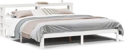 Immagine prodotto di vidaXL Struttura letto con testiera senza materasso bianco 200x200 cm