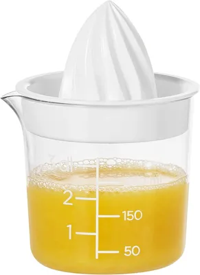 Zitruspresse 0,3 L transparent/weiß Kunststoff