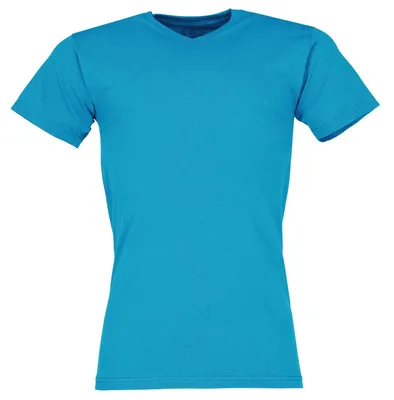 Produktbild von Fruit of the Loom Valueweight V-Neck T Farbe: azurblau Größe: 2XL
