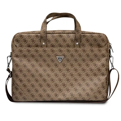 Obrázek produktu pro Guess Peat GUCB15P4TW 16" brązowy/ brown Saffiano 4G Triangle Logo