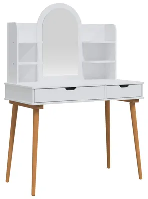 Immagine prodotto di Set da trucco FAUSKE, 4 pezzi, bianco, 100 x 50 x 143 cm