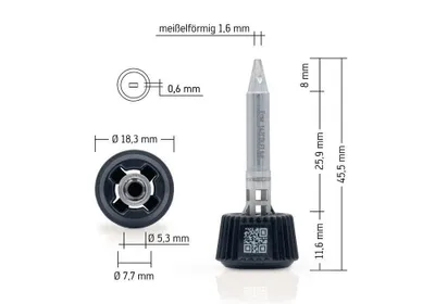 Immagine prodotto di Punta di saldatura a scalpello W.1,6mm 0142CDLF16/SB ERSA