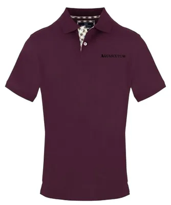 Productafbeelding van Aquascutum - Herenpolo, met kraag, korte mouwen, model GT33899 (maat S) (rood)
