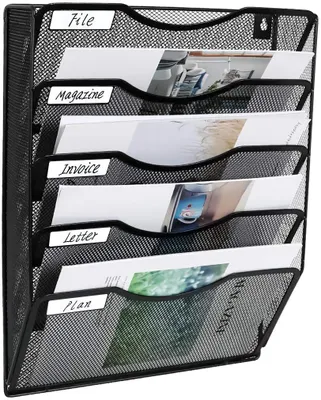 Produktbild von Fächer Zusammensetzen Metall A4 Zeitschriften Halter Wand Akten Dokumenten Ablage Hängend Magazin Organizer Flyer