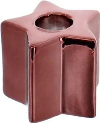 Obrázok produktu pre Spitzkerzenhalter Stern - rot - ca. 6 x 6 x 5,2 cm