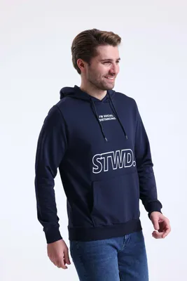 Produktbild von Sweatshirt Hoodie Royyen 4680 Print Herren – NAVY BLAU / 2XL