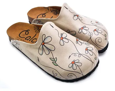 Produktbild von Damen Clogs Calceo mit Gänseblümchen CAL1410 41