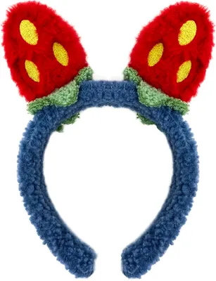 Produktbild von Oblique Unique Haarreifen Erdbeere Erdbeer Haarreif für Fasching Karneval Motto Party - blau