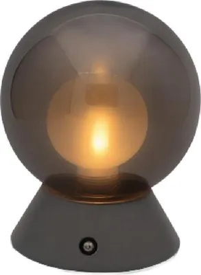 Obrázok produktu pre Luxus Europe - Stolná lampa Nora strieborná - Bezdrôtová LED stolná lampa pre vnútorné použitie – Nabíjateľná cez USB-C