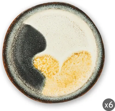 Zdjęcie produktu dla Excelsa Zestaw 6 płaskich talerzy Dioniso Ceramic 26X2,5 Cm Kolorowe