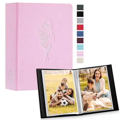 Imagen del producto de Álbum de fotos pequeño, para 50 fotos, de 10 x 15 cm, ideal para retratos
