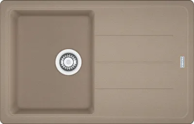 A top-down view of a kitchen sink.