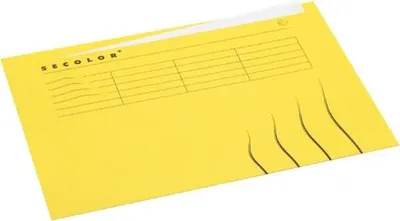 Image de Porte-documents Secolor avec onglet A4 jaune