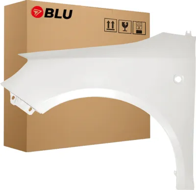 Image de BLU Aile Compatible avec Skoda Fabia II (5J) | Roomster LF9E Gauche Weiss CandyWeiss | 2007-2015 | Avant | Peint| Prêt à Monter | Acier