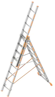 Image de Layher Échelle universelle 3 parties Topic 1040 3x8 rungs