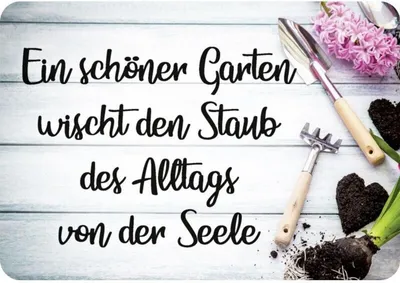 Produktbild von Kulthänger Blechschild schöner Garten KH 060