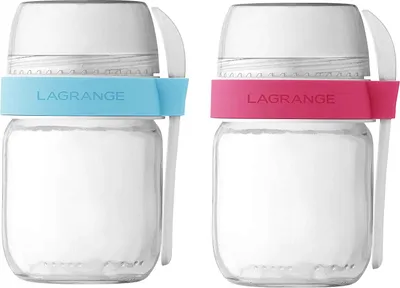Obrázok produktu pre Sada 2 pohárov pre jogurtovač Lagrange 440403