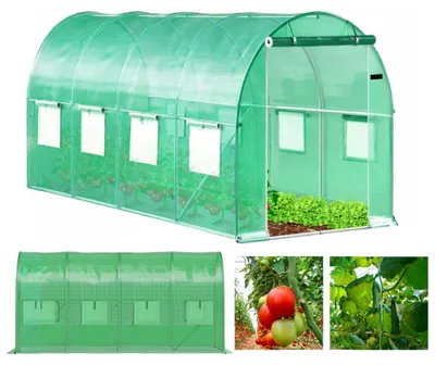 Zdjęcie produktu dla Szklarnia tunel ogrodowy foliowy 6x3x2 m 18 m² metalowy stelaż folia UV