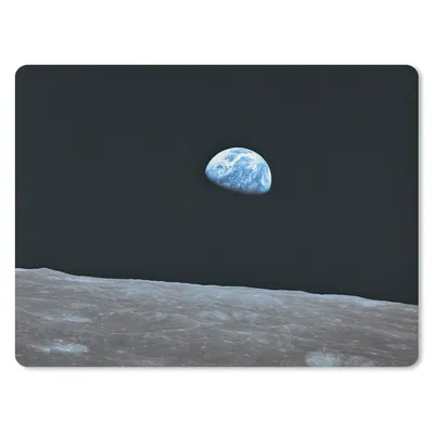Produktbild von MuchoWow® Mauspad Mousepad Die Erde vom Mond aus 40x30 cm - Mousepads - Maus Mat - Pad - Mausunterlage - Anti Rutsch
