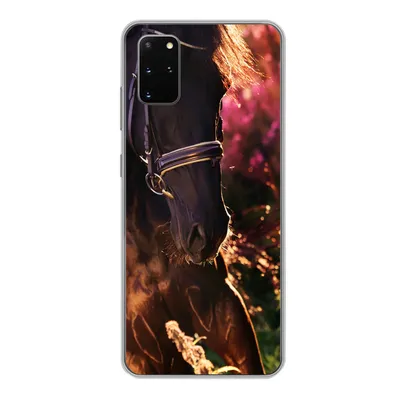 Produktbild von MuchoWow® Handyhülle Schutzhülle Hülle für Samsung Galaxy S20 Plus Pferd - Sonne - Porträt Silikon Softcase Handy Hülle - Hartschale