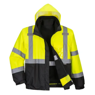 Image de Blouson Haute Visibilité Premium 3 En 1 Couleur : Jaune/noir Taille Xxxl - Portwest