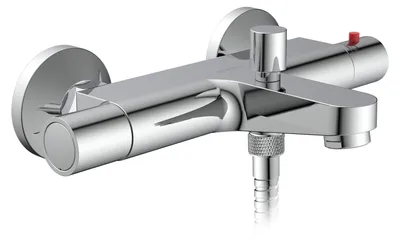 Produktbild von SCHÜTTE Badewannenarmatur VICO, Wannenarmatur Thermostat, Mischbatterie Badewanne, Chrom