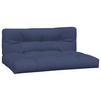 Produktbild von Palettenkissen 2 Stk. Marineblau Stoff