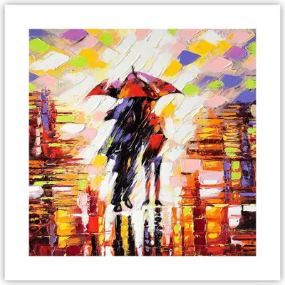 Produktbild von Poster - Poster ohne Rahmen - gehen liebhaber - 40x40 cm - Wand Bild - Wanddeko - Wandbilder - Kunstposter - Wandposter - Bilder - Kunstdruck - Wanddekoration - Wandbild - P2XAC40x40-3527