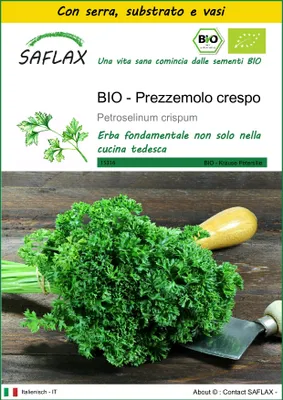 Immagine prodotto di SAFLAX Insieme di coltivazione -- Prezzemolo crespo - 800 semi - Petroselinum