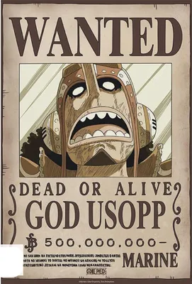 Produktbild von Poster One Piece Wanted Usopp Wano 38x52cm