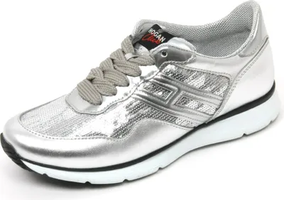 Zdjęcie produktu dla B9534 sneaker donna HOGAN CLUB H254 TRADITIONAL scarpa argento shoe woman