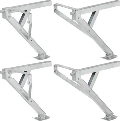 Produktbild von 4 Stück Ausdrehstütze links und rechts 800 kg kompakt Stütze Caravan Eckstütze