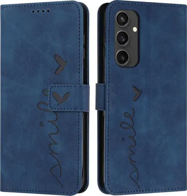Produktbild von Samsung Galaxy S24 FE Hülle - Coverup Smile Klapphülle - Blau