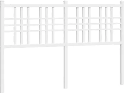 Produktbild von vidaXL Ersatz-Kopfteil Metall Weiß 120 cm