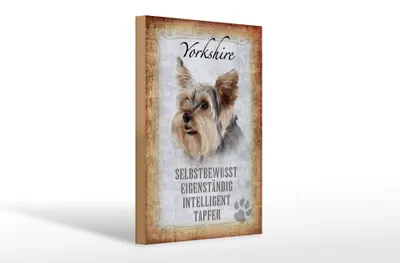Produktbild von Holzschild Spruch 20x30cm Yorkshire Hund Schild