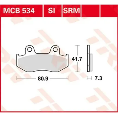 Obrázek produktu pro TRW Brzdová destička Trw Organ. Mcb 534