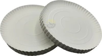 Produktbild von KURTT - 200 Stück Pappteller - Ø 28cm - Pappteller - Einwegteller Pappteller -Einweggeschirr - Kuchenteller - Partyteller - Pappteller - Kuchenteller