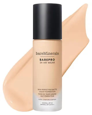 Zdjęcie produktu dla BAREPRO 24HR WEAR matujący podkład w płynie SPF20 #Fair 10 Warm 30 ml