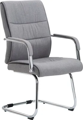 Produktbild von Besucherstuhl HLO-CP113 Stoff  hellgrau